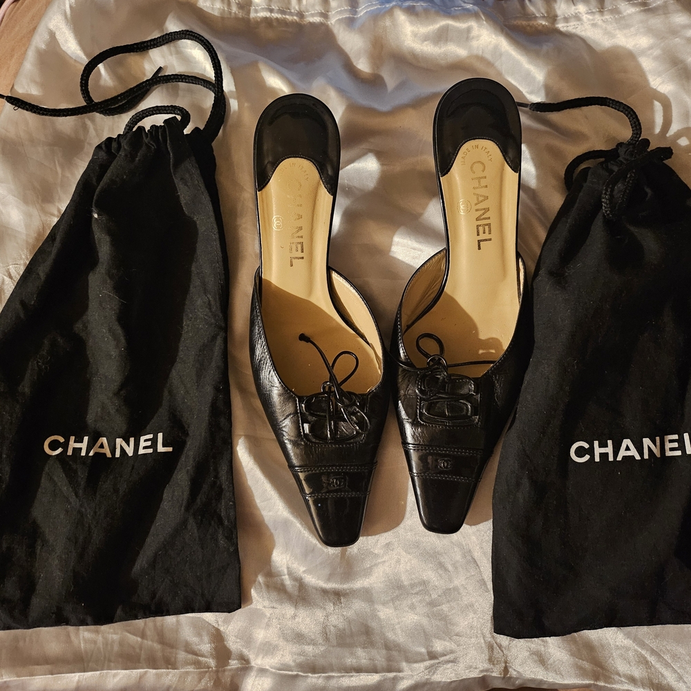 Authentic Chanel Mule Heels